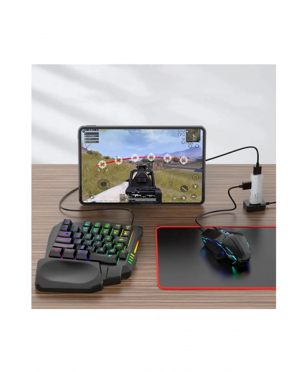 Pubg Mobil Oyun Kiti 5in1 Bt5.3 Klavye Mouse Dönüştürücü Seti Pugb Seti