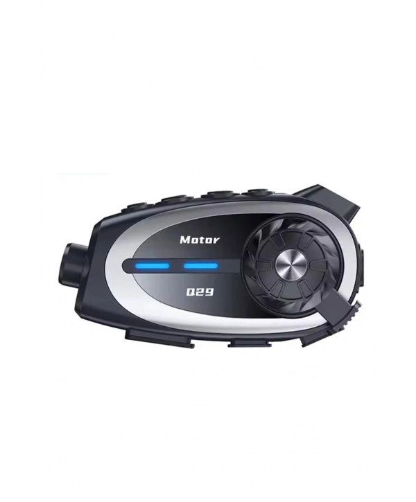 Q29 Motosiklet Kask Bluetooth Kulaklık Eşleşmeli 1080p Kamera Geniş Açı Su Geçirmez Intercom