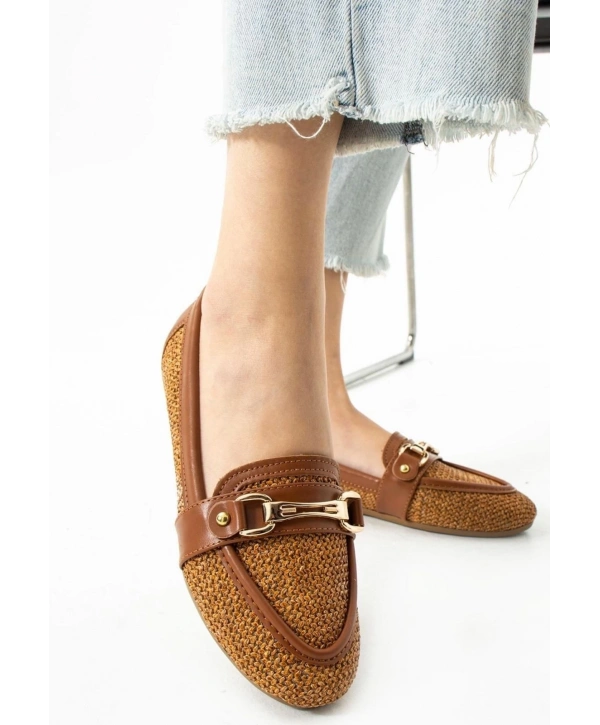 Rain Taba Cilt Babet Ayakkabı