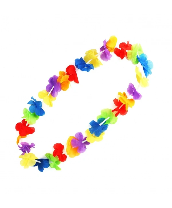Hawaii Çiçekli Boyun Kolyesi - Renkli Tropikal Parti Leisi