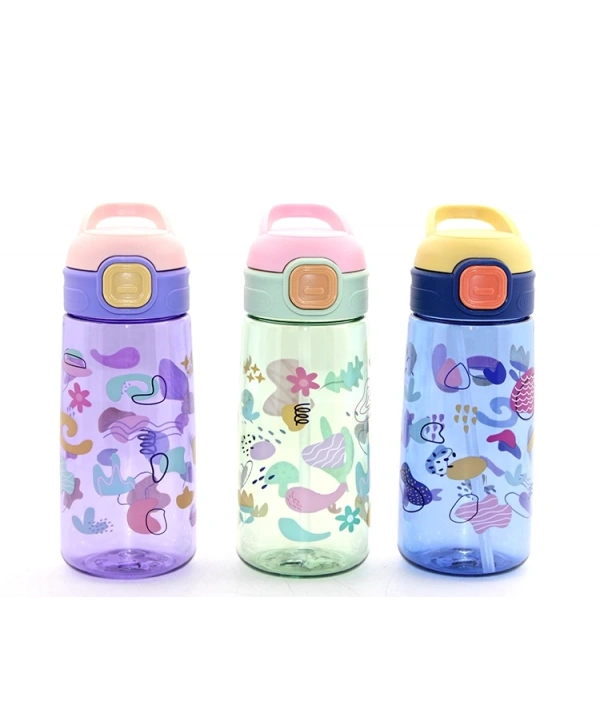 Renkli Pipetli Suluk 600 Ml Bpa İçermez Alk2968