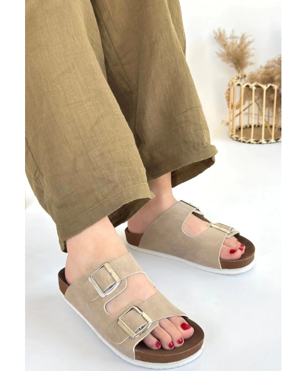 Rıno Ten Nubuk Terlik