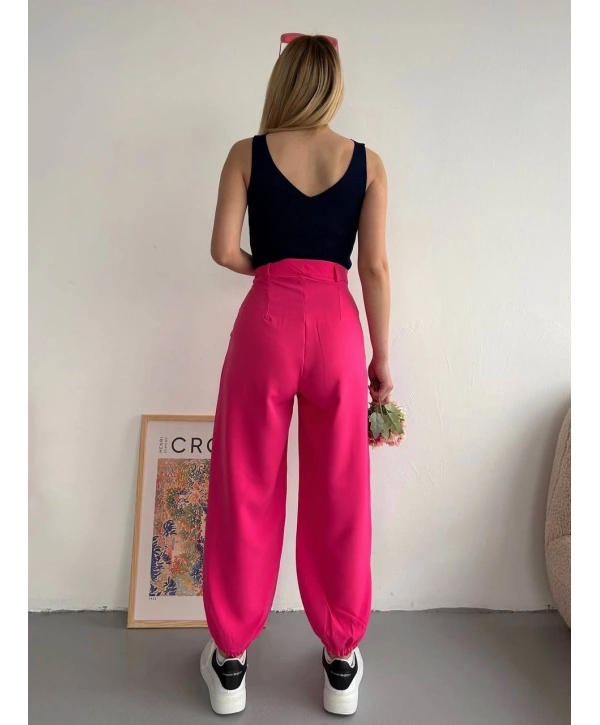 Şalvar pantolon fuşya s23202