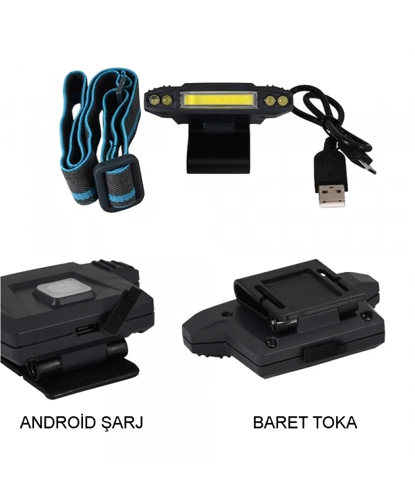 Şarjlı Baret Lambası  Wt-606