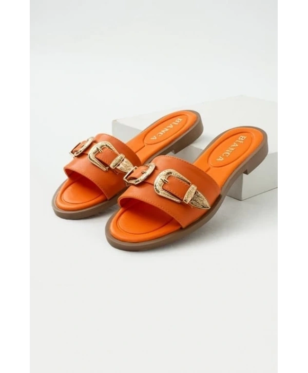 Sene Turuncu Cilt Terlik