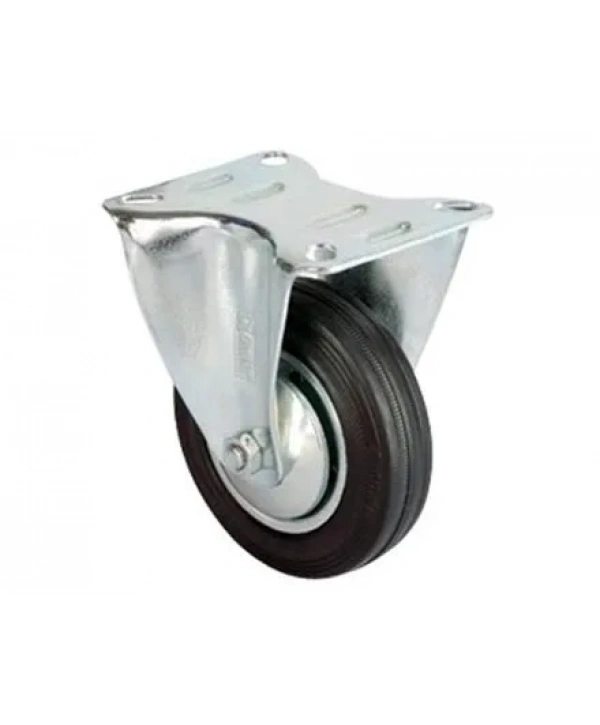 Servis Tekeri - Tablalı Siyah Sabit - Çap 100 Mm