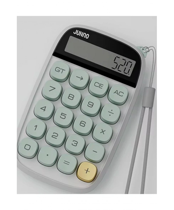 Sevimli Kare Tuşlu 10 Haneli Ldc Ekran Hesap Makinası Kahverengı