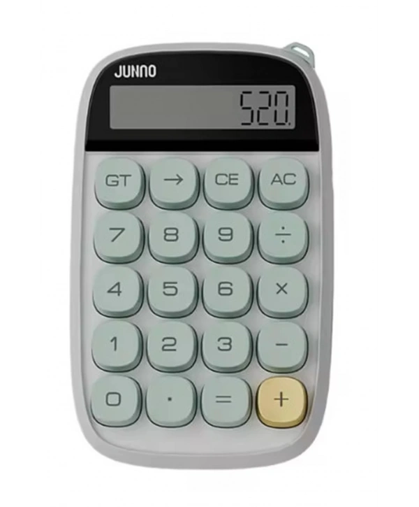 Sevimli Kare Tuşlu 10 Haneli Ldc Ekran Hesap Makinası Yeşil