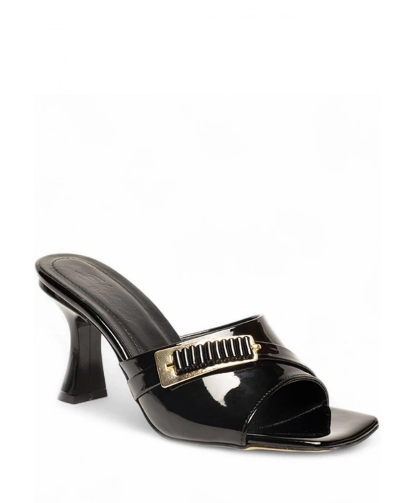 Sief Siyah Rugan Topuklu Terlik