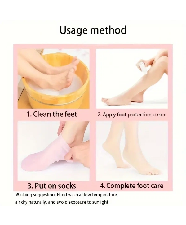Silikon Jel Ayak Nemlendirici Çorap