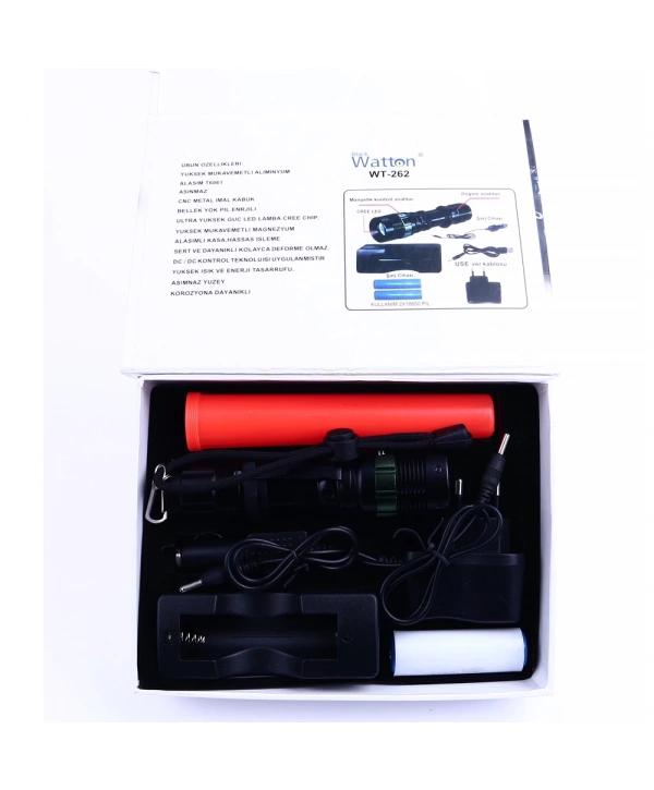 Sinyalli Acil Durum El Feneri Cree5  Wt-262