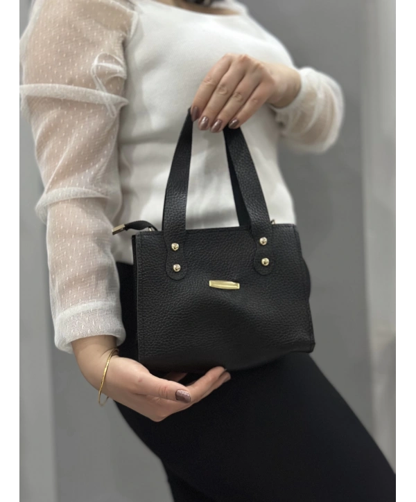 Siyah cilt limoe çanta