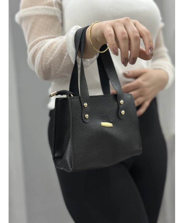 Siyah cilt limoe çanta