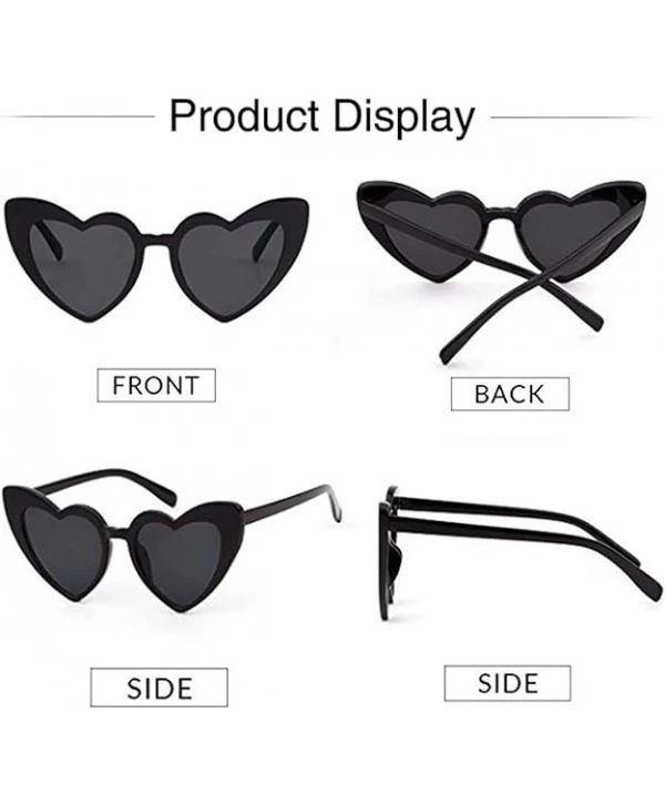 Siyah Renk Kalp Şekilli Parti Gözlüğü 15x5 Cm