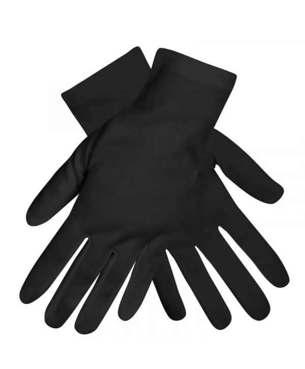 Siyah Renk Yetişkin Boy Likralı Gösteri Eldiveni