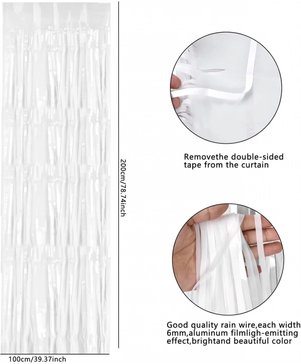 Soft Beyaz Renk Duvar Ve Kapı Perdesi İthal 100x200 Cm