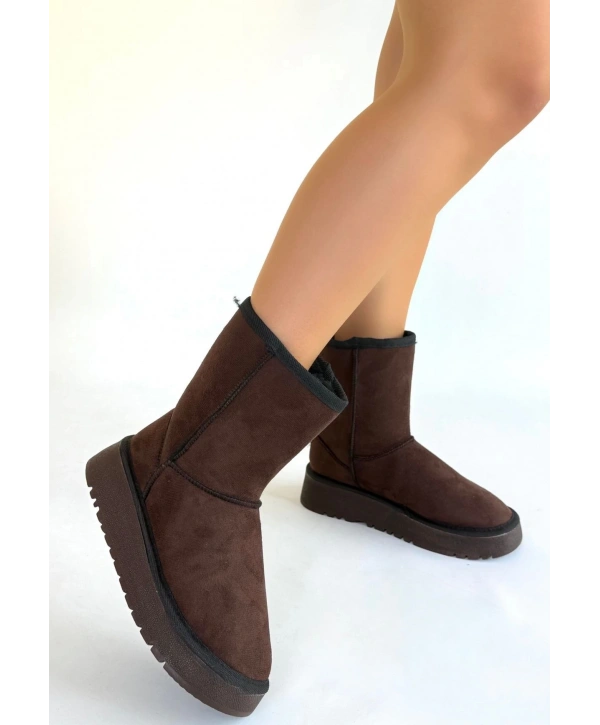 Sophia Kahverengi Süet Bot