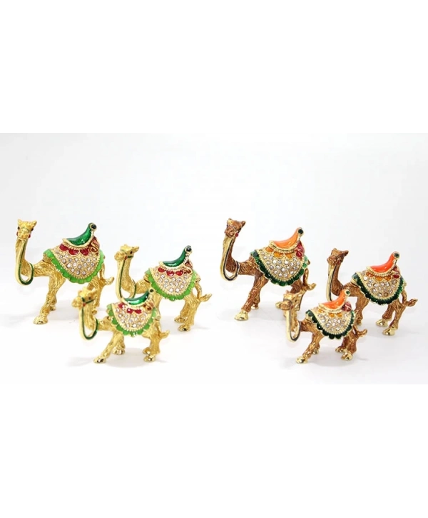 Swaroski Taşlı 3lü Deve Figürü Alk1876