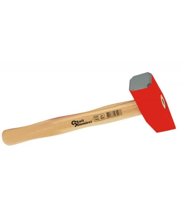 Taşçı Keski Çekiç 1000 Gr - Boyalı, Ahşap Saplı