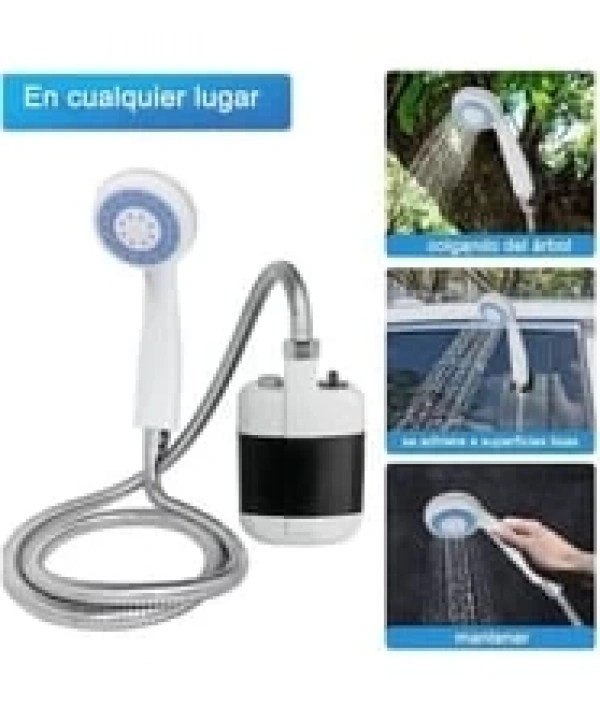 Taşınabilir Şarjlı Seyyar Duş Seti ( Pompa - Hortum - Duş Başlığı )