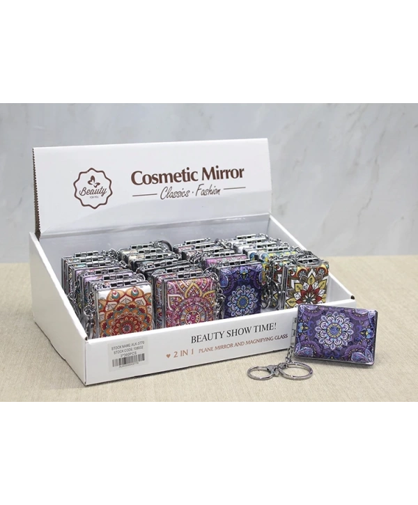 Taşlı El Aynası Anahtarlık Alk3770