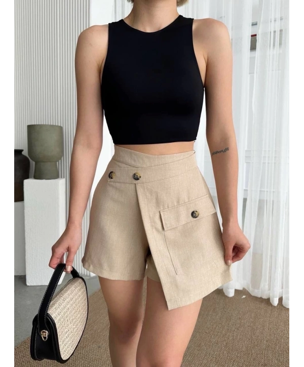 Tek cepli şort etek