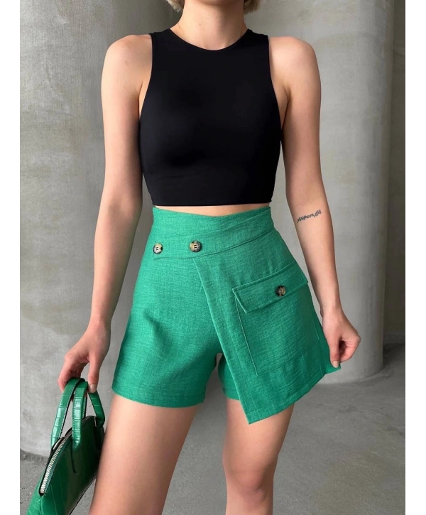 Tek cepli şort etek