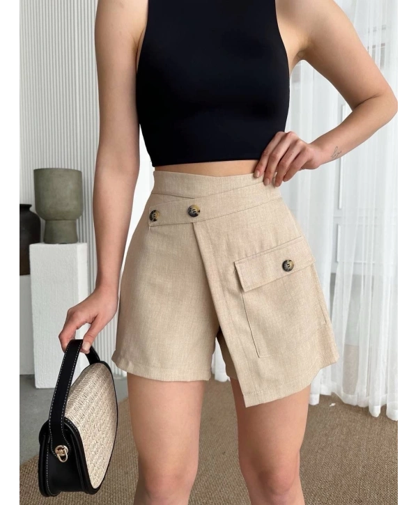 Tek cepli şort etek