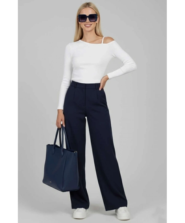 Tek Omuz İpli Bluz Beyaz T4328