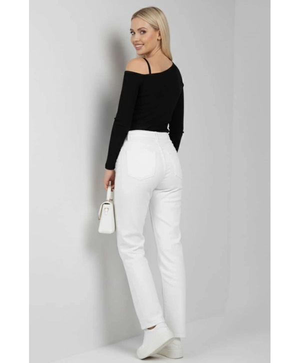 Tek Omuz İpli Bluz Siyah T4328