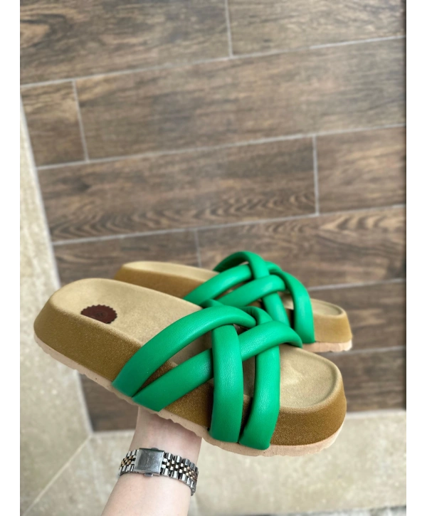 Tenda Yeşil Cilt Terlik