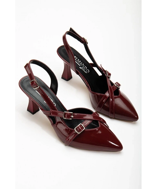 Tetti Bordo Rugan Topuklu Ayakkabı