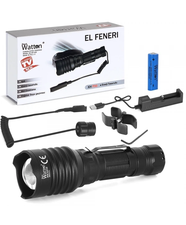 Tg-10 Şarjlı Profesyonel Av Feneri  Wt-620