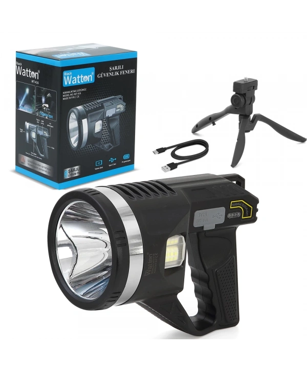 Tripod Şarjlı Güvenlik Feneri  Wt-416