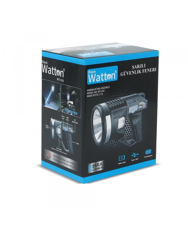 Tripod Şarjlı Güvenlik Feneri  Wt-416