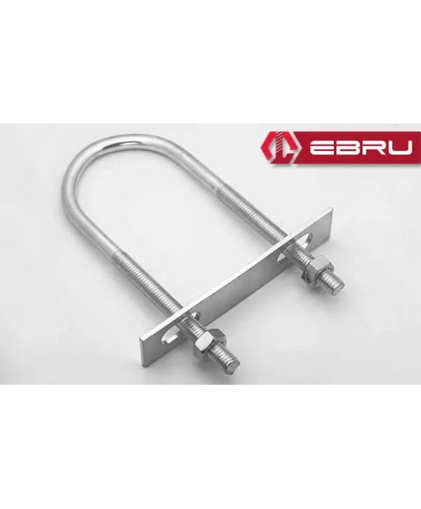 U Civata, Karşılık Demiri + Somunlu - M8x35 - 2 Set