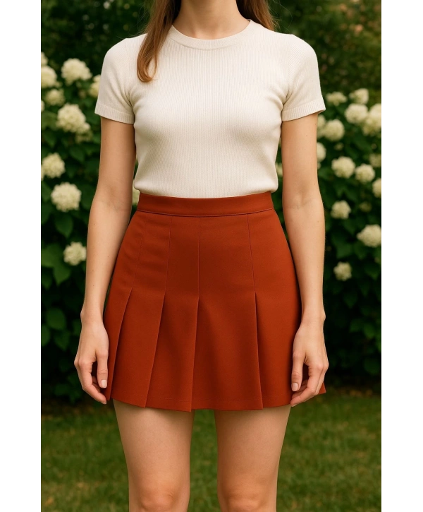 Üç pileli etek kremit w24815