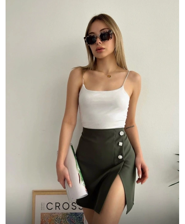 Üç taşlı mini etek