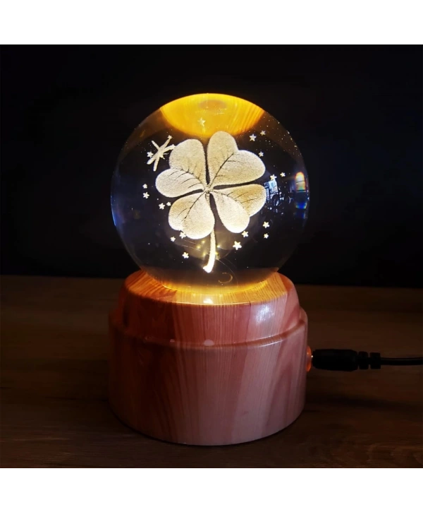 Usb&039li Yonca Tasarımlı Dönen Cam Küre