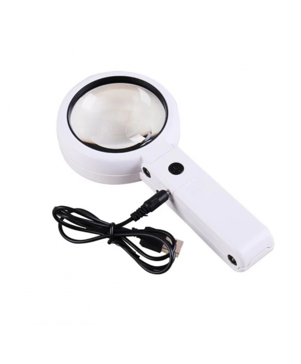 Usb Şarj Edilebilir Katlanabilir 3.510x Büyüteç 8 Ledli Masa Ve Eliçin  Taşınabilir Büyüteç Fs90rc