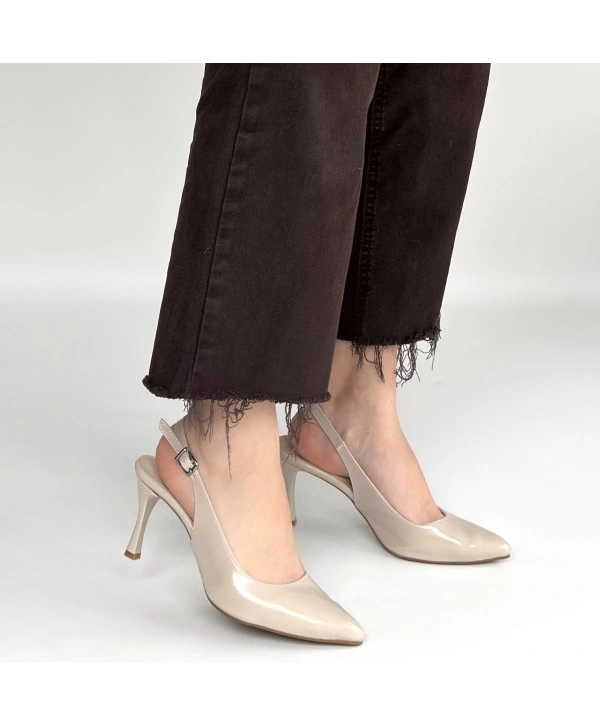 Uster Bej Rugan Topuklu Ayakkabı