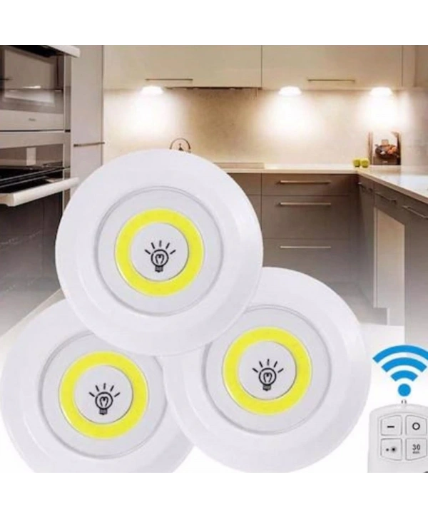 Uzaktan Kumandalı Yapışkanlı Led Spot Lamba Wt-364