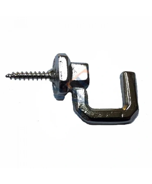 Vidalı Kanca, Askı Büyük - 15x23mm, Nikel - 1 Adet