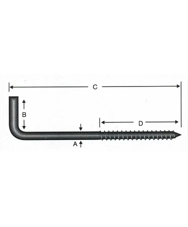Vidalı Korniş Çivi No:5 - 4x50 - 100 Adet