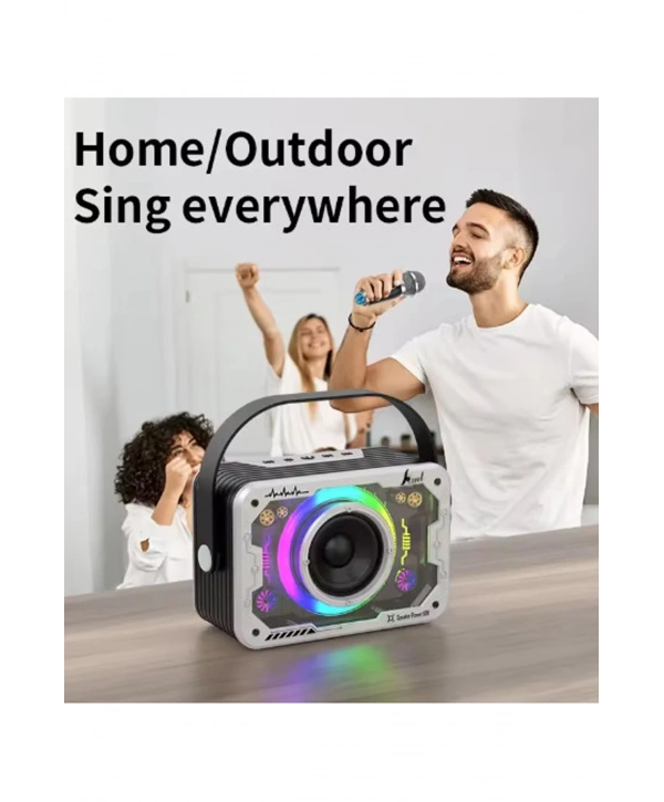 Vtn-82 Taşınabilir Kablosuz Işıklı Bluetooth Hoparlör Ses Değiştirme Özellikli