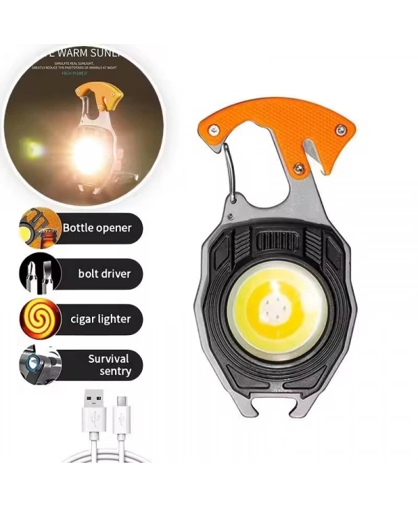 W-5147 Profesyonel Çok Fonksiyonlu Anahtarlıklı Kamp Feneri