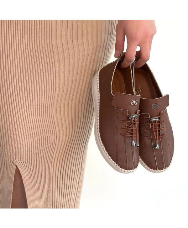 Warte Taba Cilt Bağcıklı Spor Ayakkabı