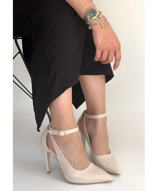 Wenni Bej Rugan Stiletto Ayakkabı