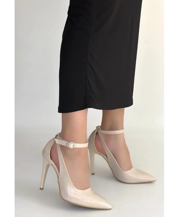 Wenni Bej Rugan Stiletto Ayakkabı