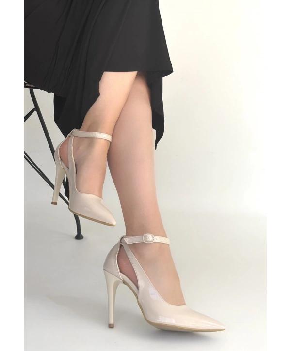 Wenni Bej Rugan Stiletto Ayakkabı